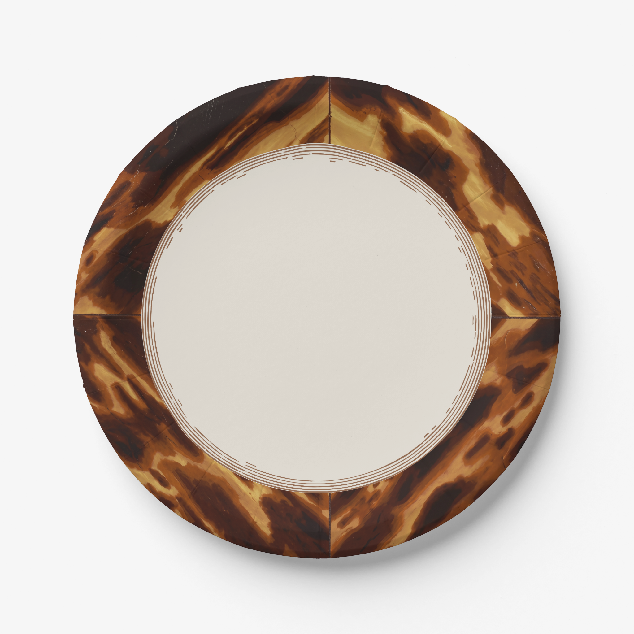 Tortoiseshell Paper Party Plate (Pack of 8)