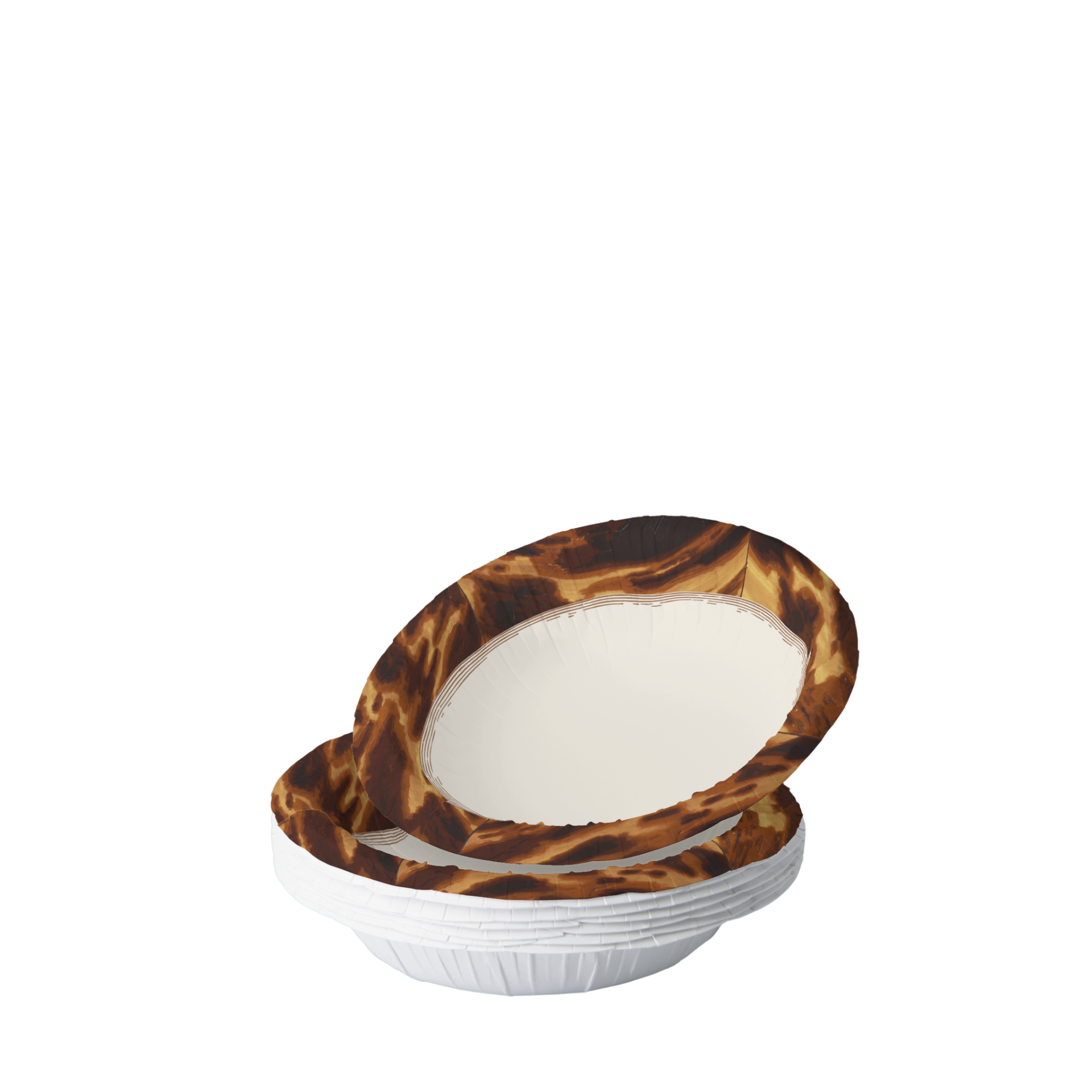 Tortoiseshell Paper Party Plate (Pack of 8)