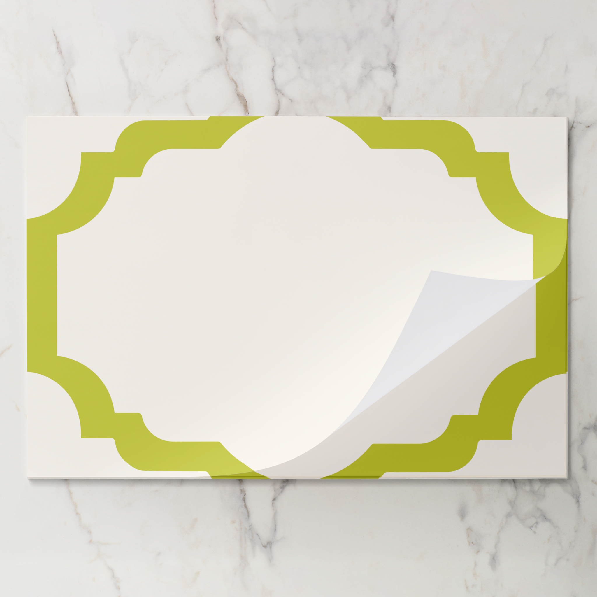 Les Classiques Acid Scallop Paper Placemat