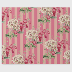 Les Fleurs Azalea stripe table runner