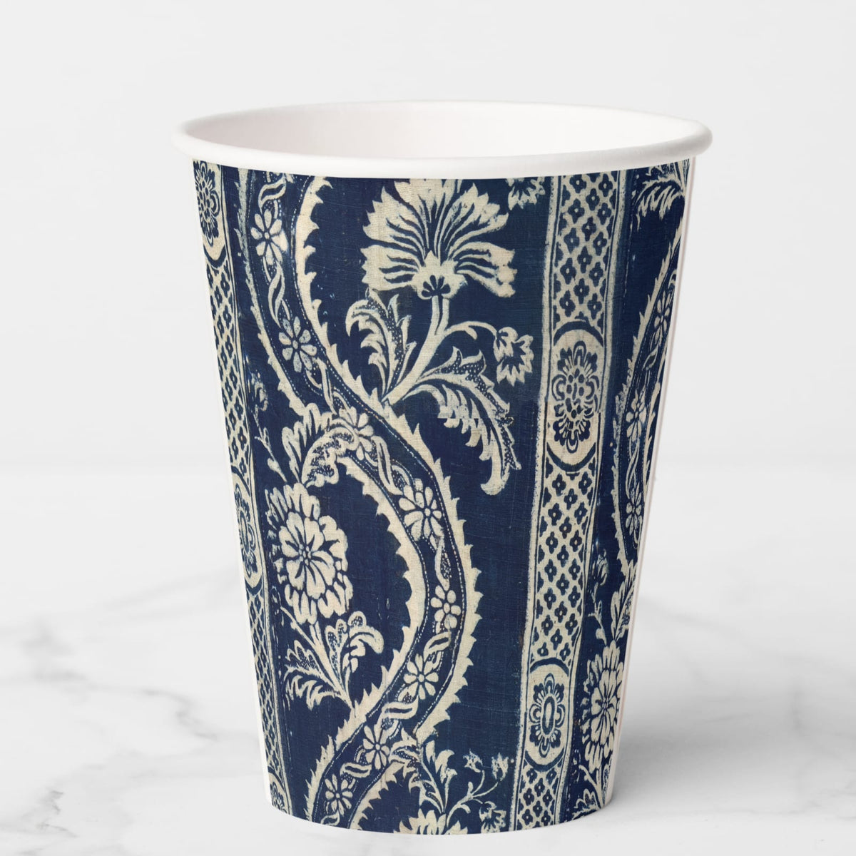 Indigo Paper Party Cup — pattern
