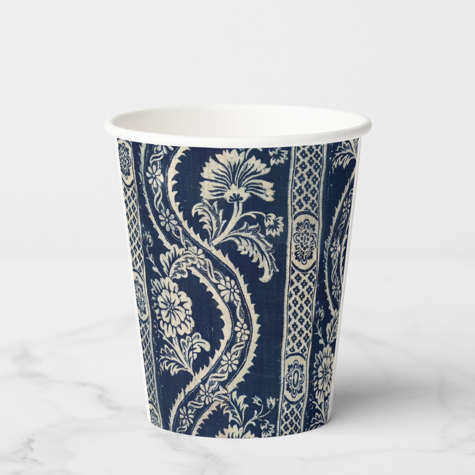 Indigo Paper Party Cup — pattern