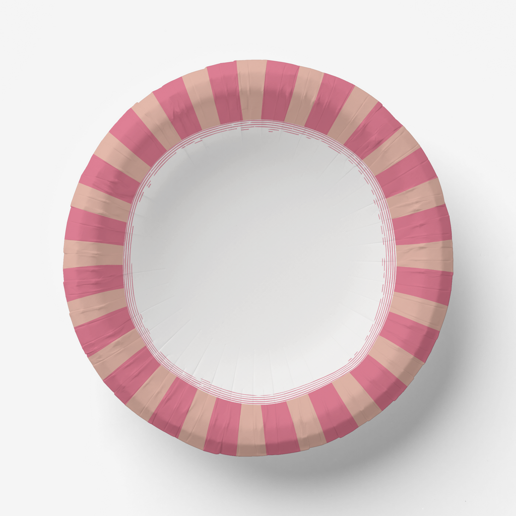 Les Fleurs Azalea radial stripe paper bowl