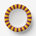 Les Fleurs Marigold radial stripe paper bowl
