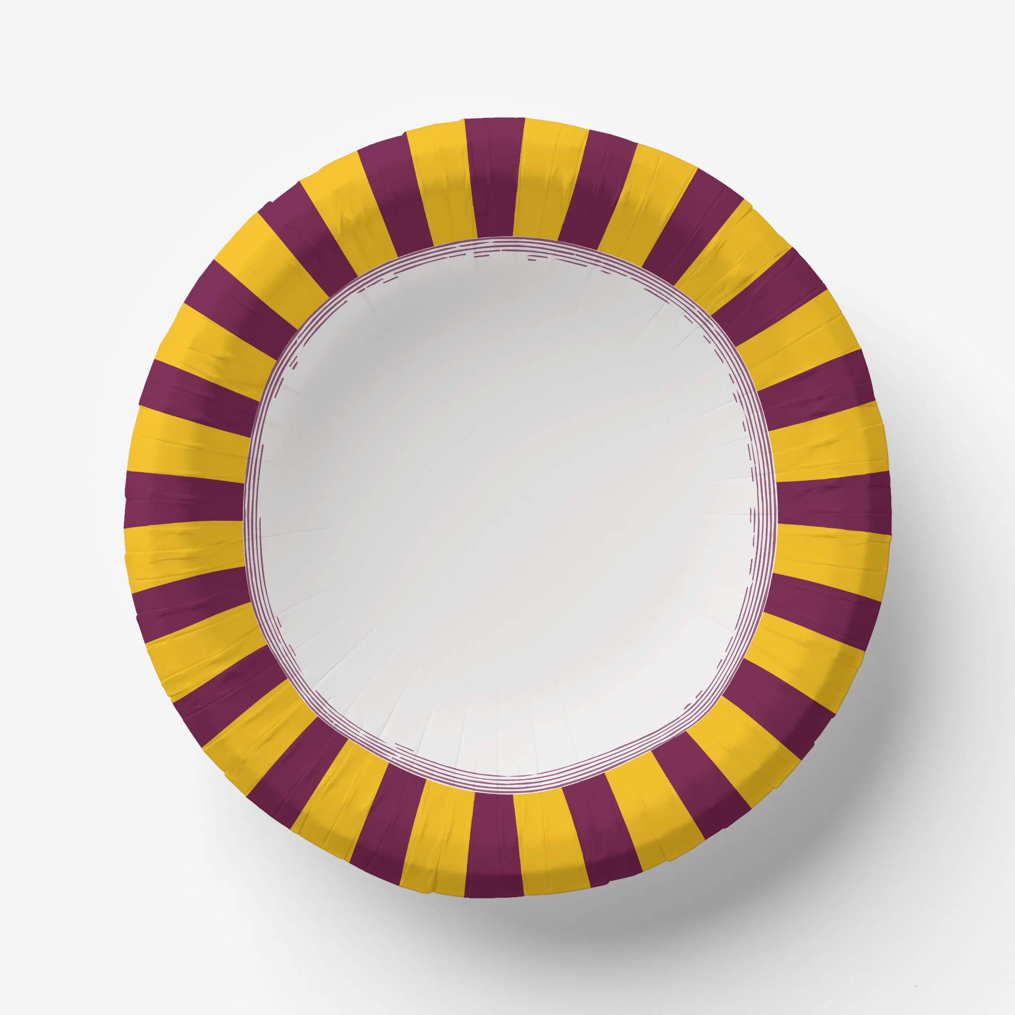 Les Fleurs Marigold radial stripe paper bowl