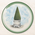Le Jardin Français Cone Topiary Paper Coasters — front