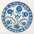 Carnation Paper Coasters — front