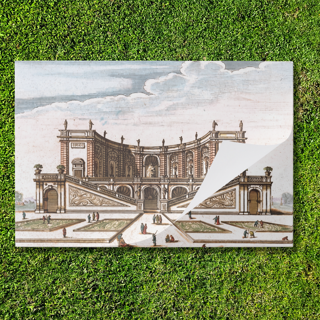 Chateau paper placemat — folded