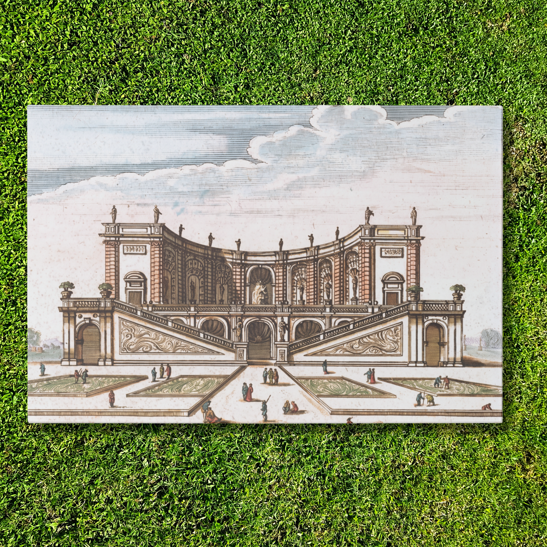 Chateau paper placemat — front