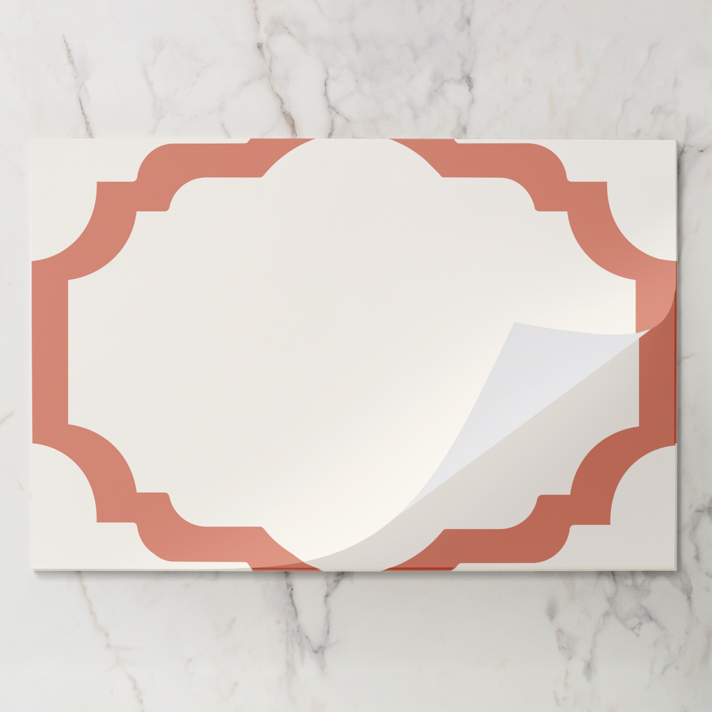 Les Classiques Coral Scallop Paper Placemat