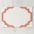 Les Classiques Coral Scallop Paper Placemat