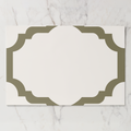 Les Classiques Drab Scallop Paper Placemat