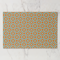 La Chinoiserie Orange Fretwork Paper Placemat (Pad of 25)