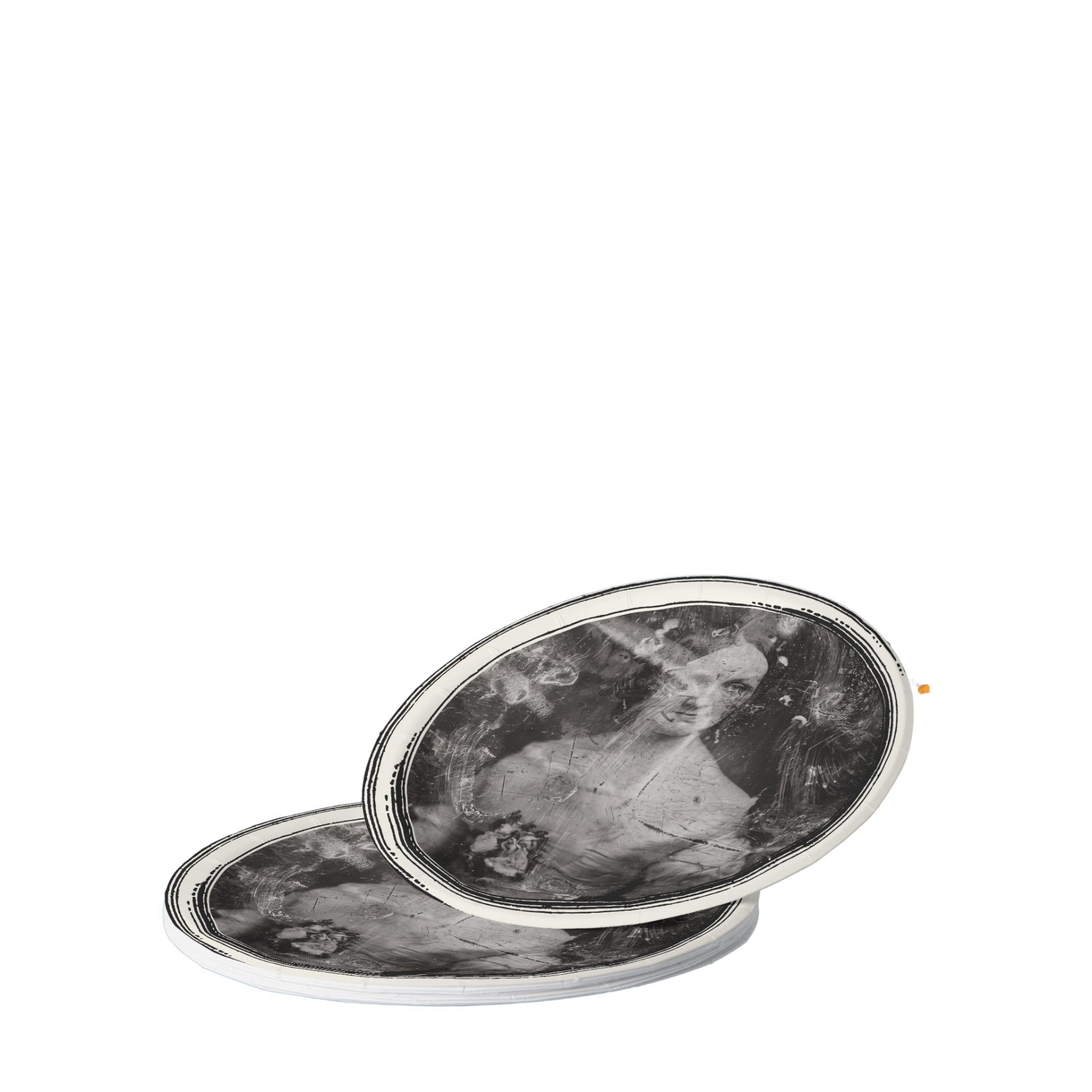 La Comtesse ghost paper plates, Halloween place setting