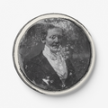 Le Docteur decayed daguerreotype ghost Halloween paper plate, overhead