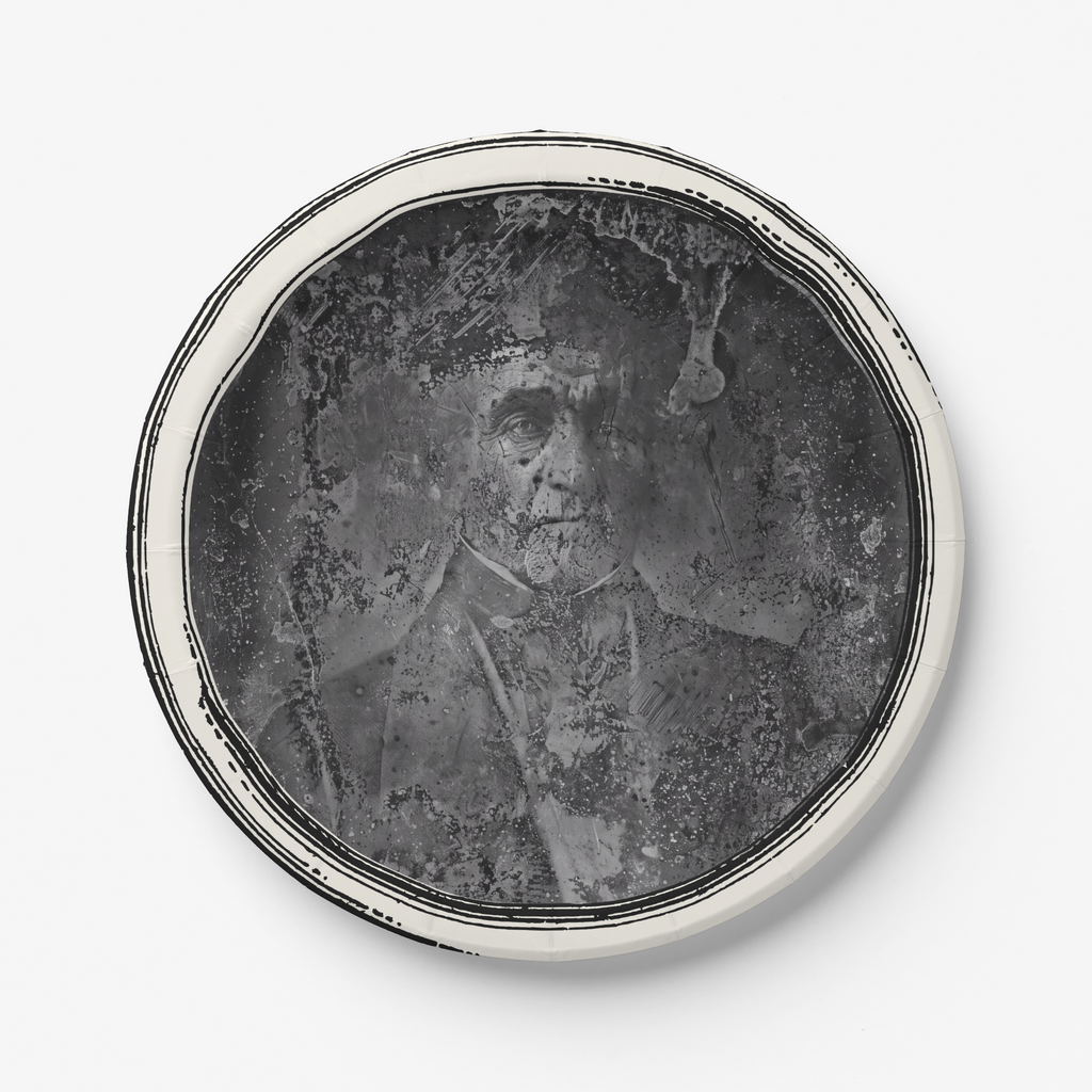 Le Colonel ghost daguerreotype paper plate, second view