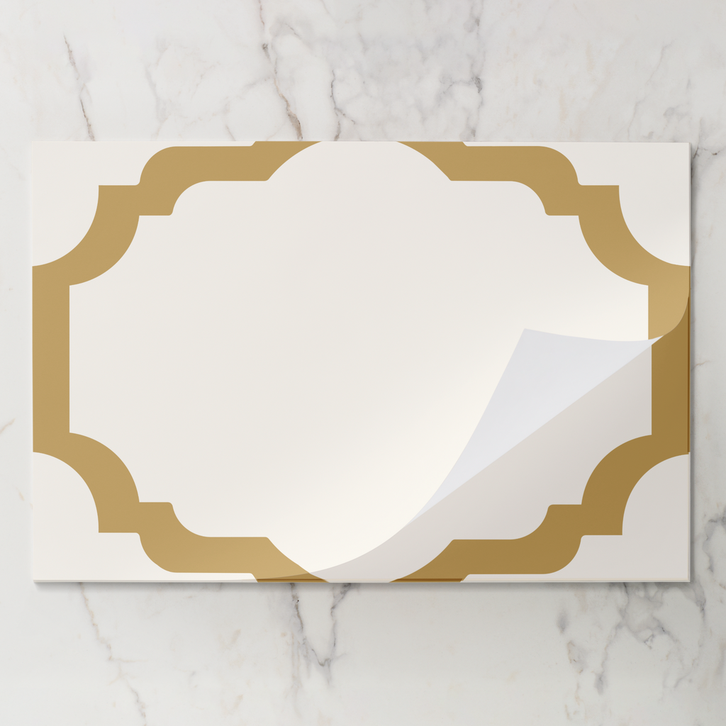 Les Classiques Golden Scallop Paper Placemat