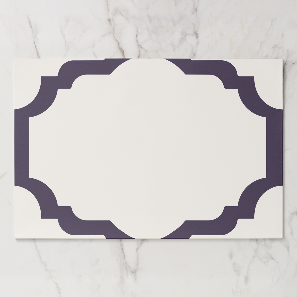 Les Classiques Grape Scallop Paper Placemat