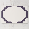 Les Classiques Grape Scallop Paper Placemat