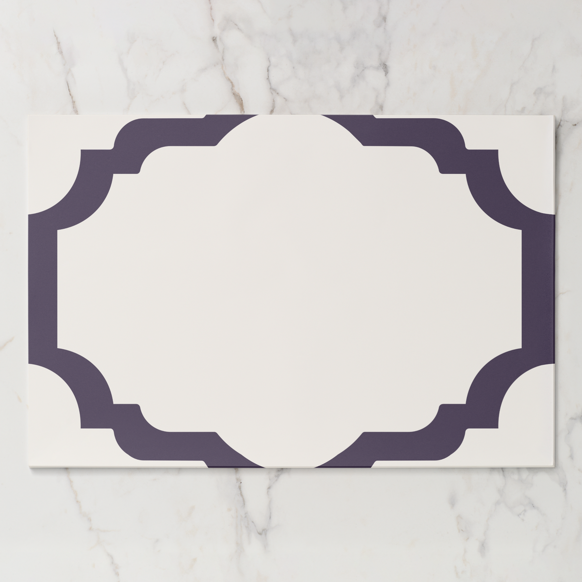 Les Classiques Grape Scallop Paper Placemat