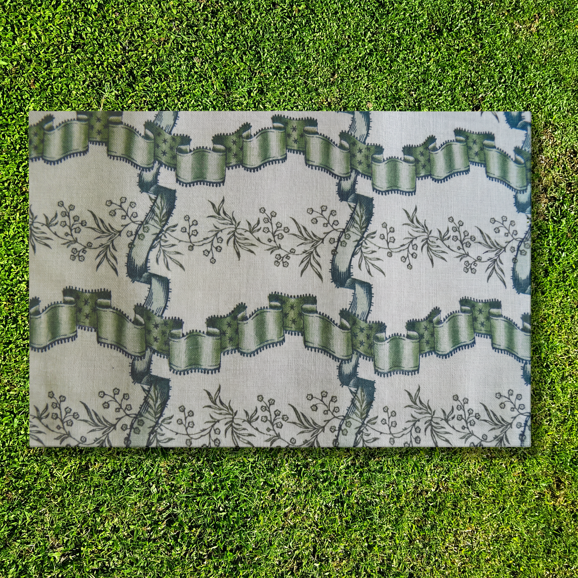 Ribbon paper placemat — front
