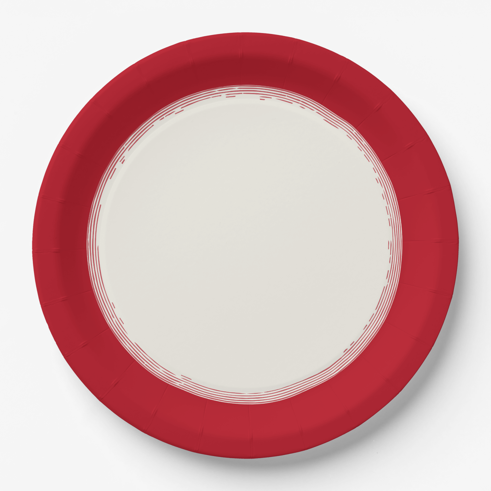 Les Classiques Holiday Red plate