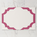 Les Classiques Hot Pink Scallop Paper Placemat
