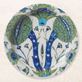 Iznik Floral Paper Coasters — front