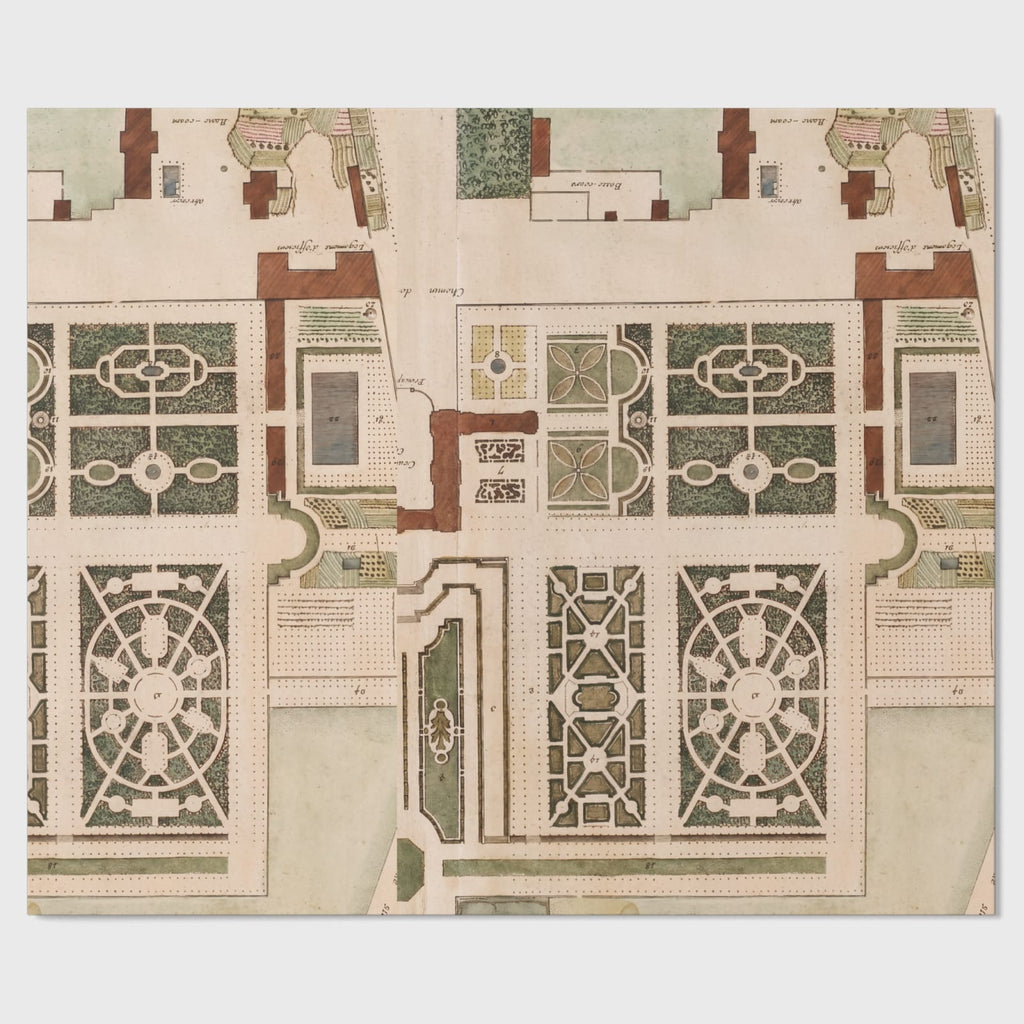 Le Jardin Français Le Croquis garden-sketch table runner, flat