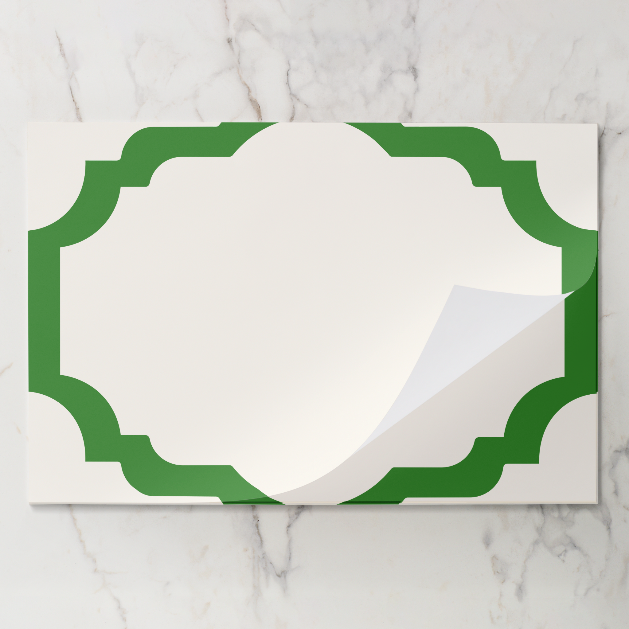 Les Classiques Kelly Scallop Paper Placemat