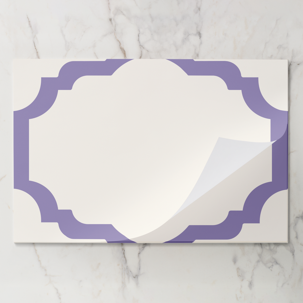 Les Classiques Lavender Scallop Paper Placemat