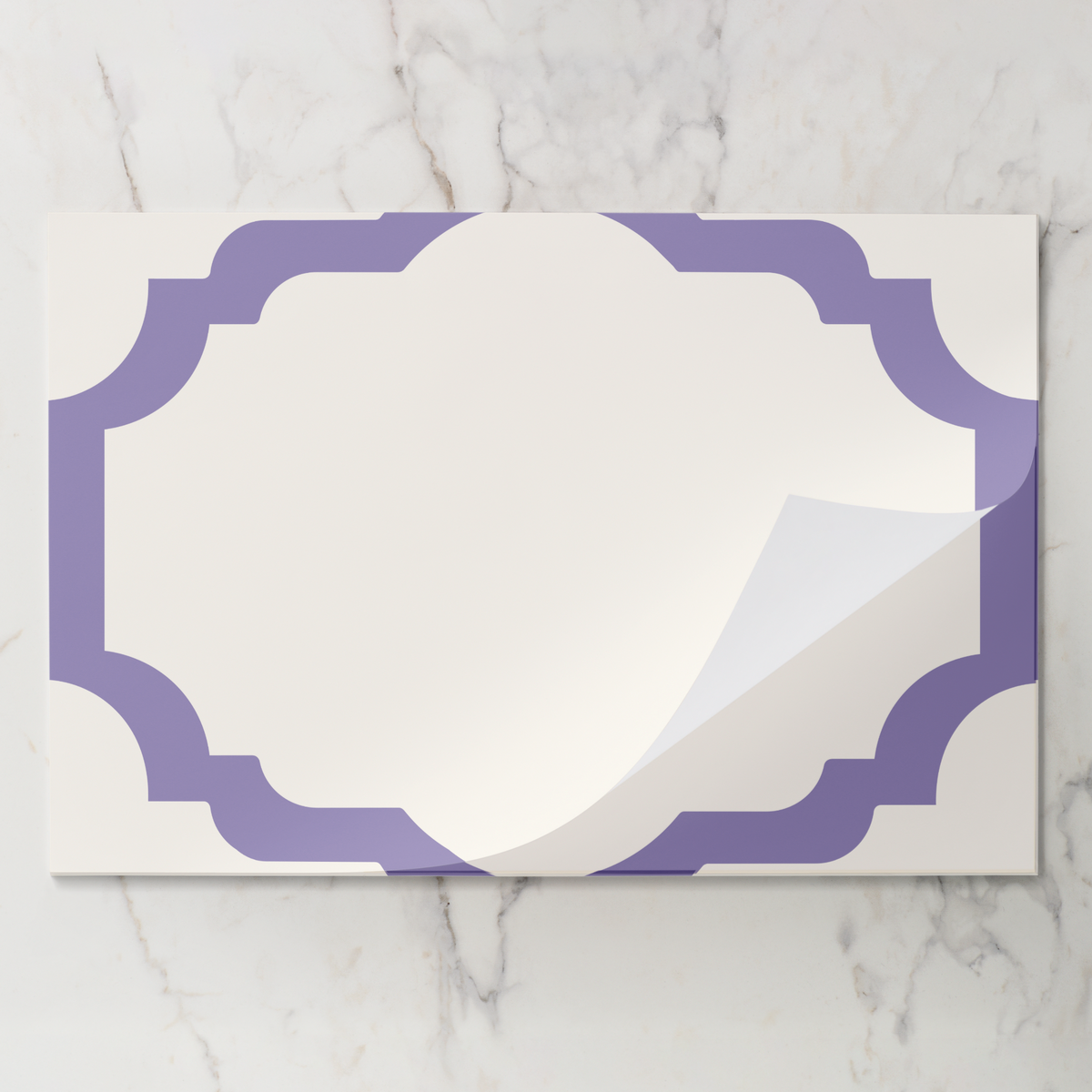 Les Classiques Lavender Scallop Paper Placemat