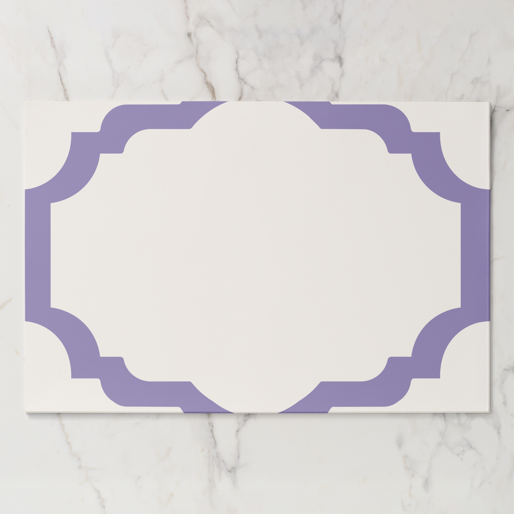 Les Classiques Lavender Scallop Paper Placemat