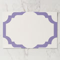 Les Classiques Lavender Scallop Paper Placemat
