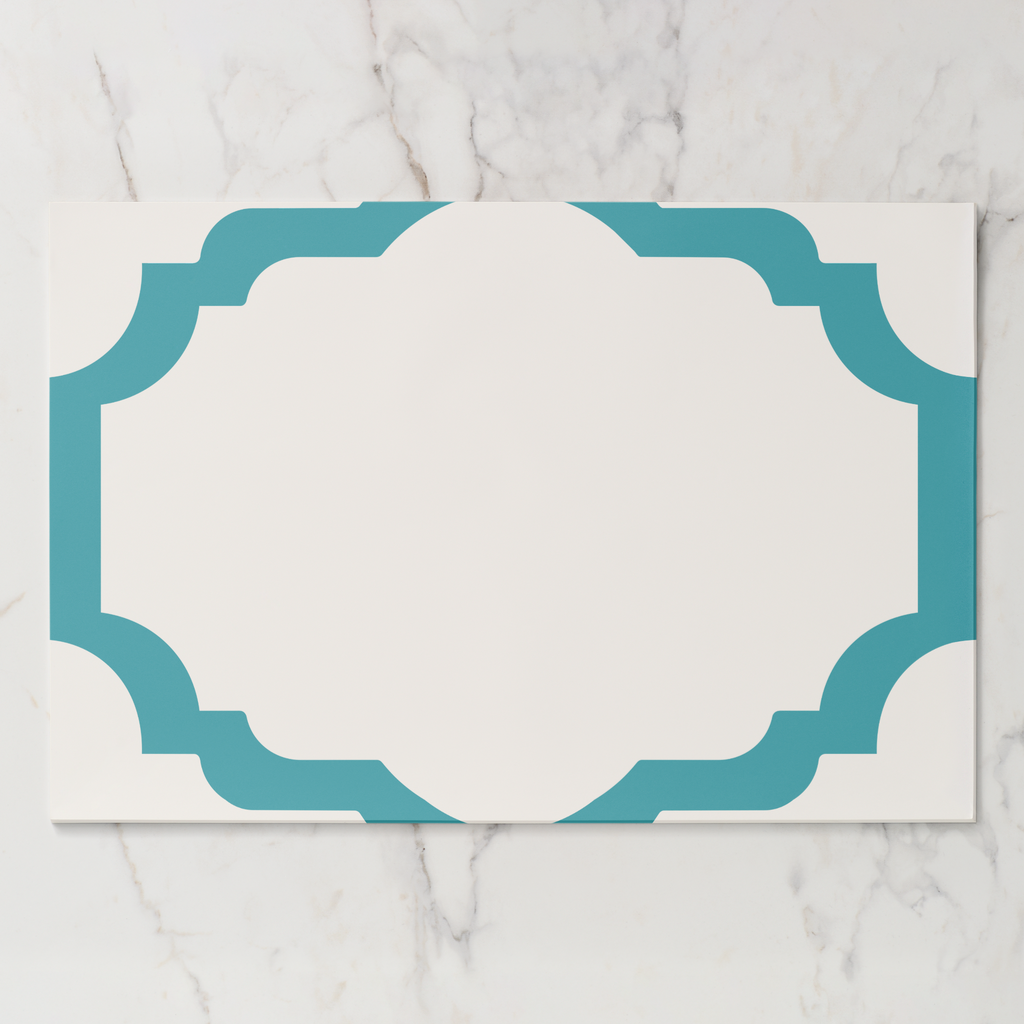 Les Classiques Lagoon Scallop Paper Placemat