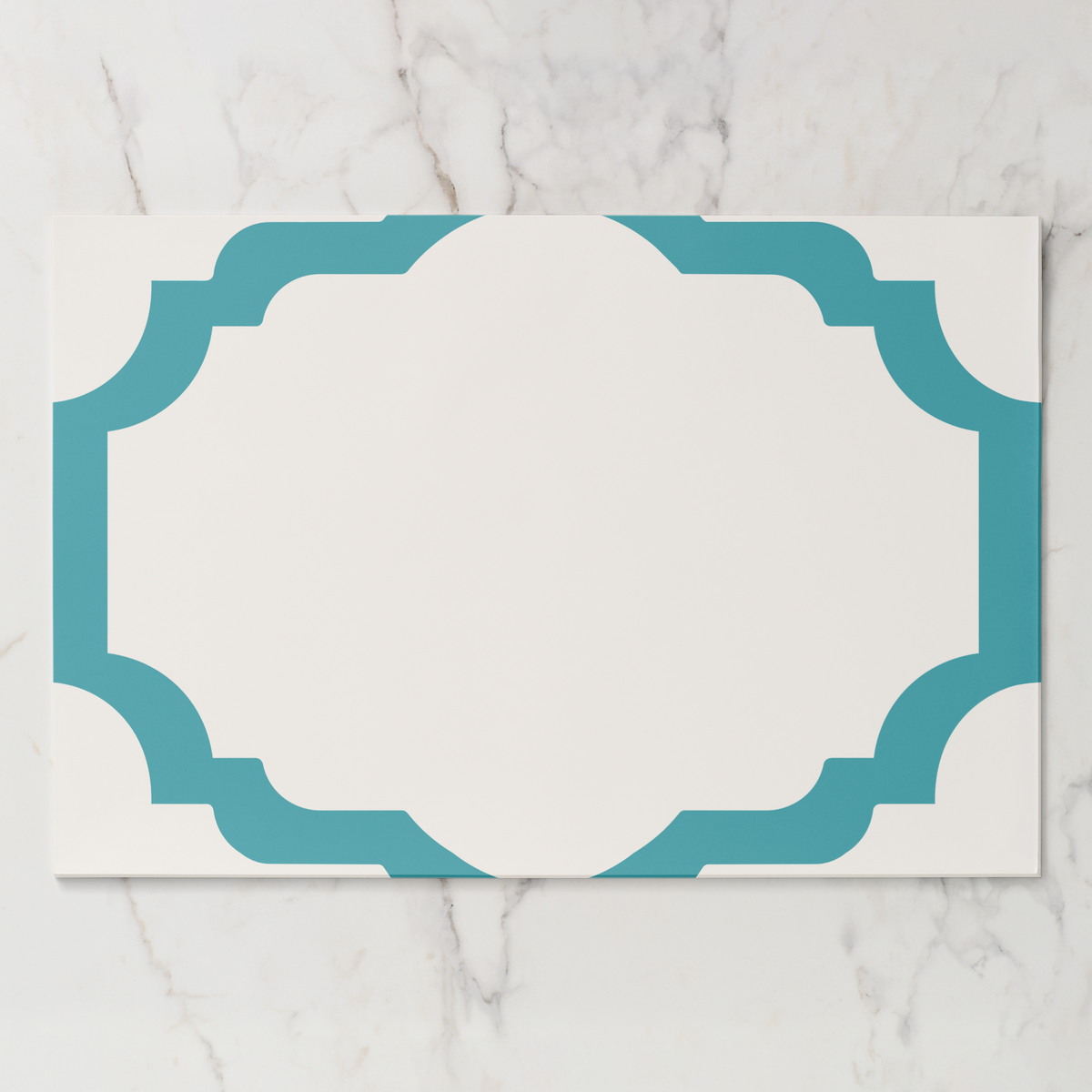 Les Classiques Lagoon Scallop Paper Placemat
