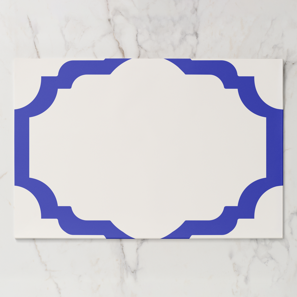 Les Classiques Lapis Scallop Paper Placemat