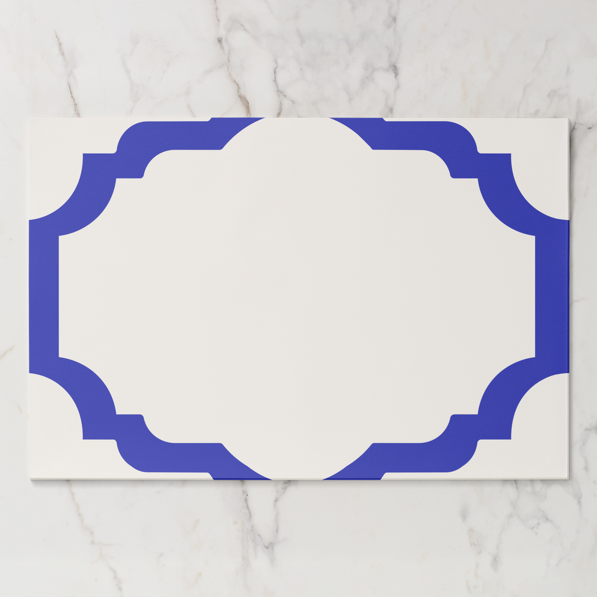Les Classiques Lapis Scallop Paper Placemat