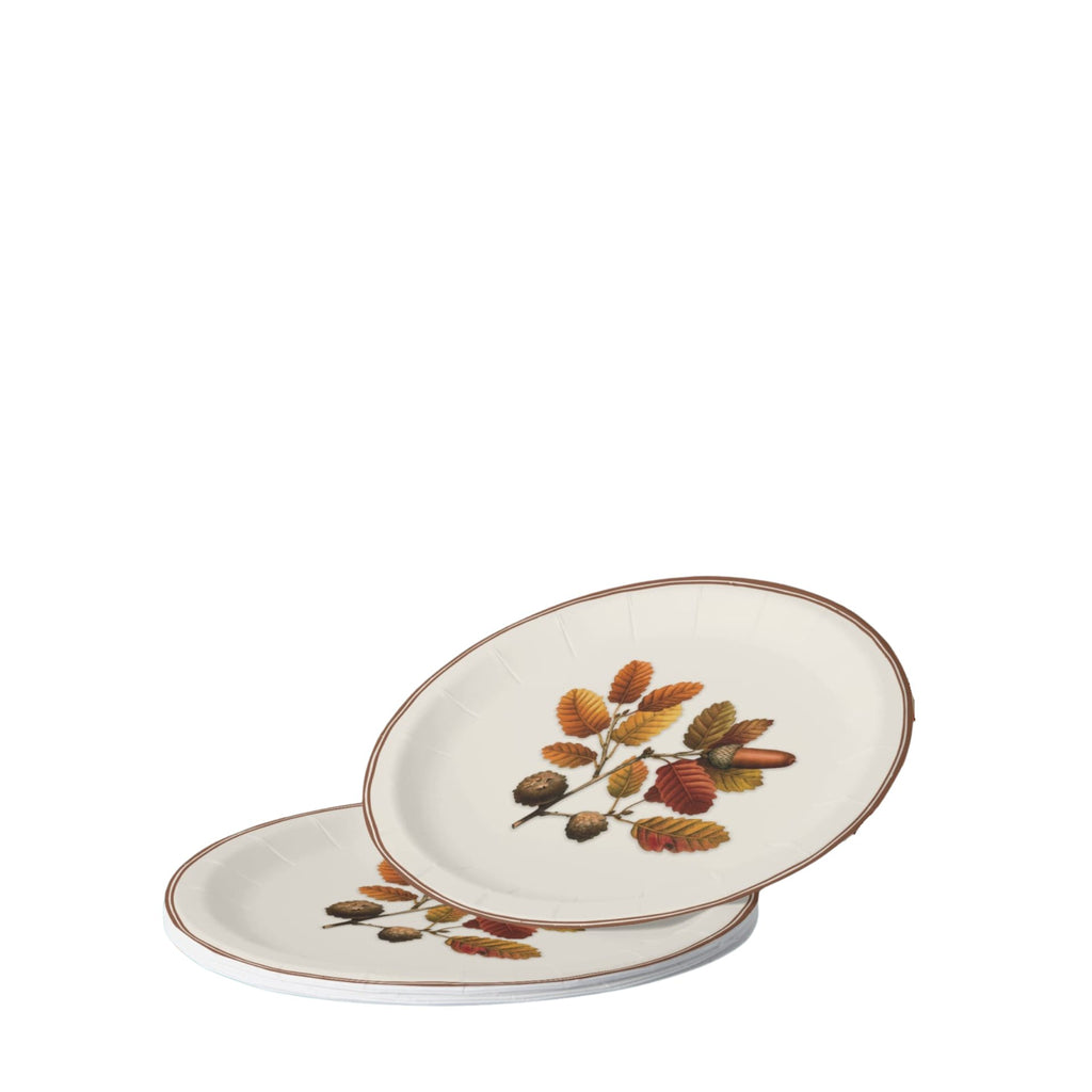 Beech and oak plates in a stack