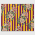 Les Fleurs Marigold stripe table runner