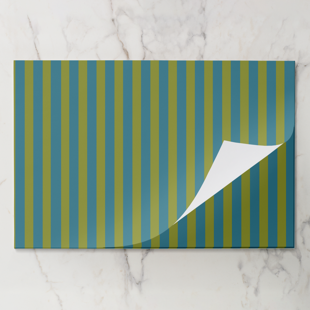 Tear Away Teal Leaves Paper Party Placemat