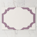 Les Classiques Mauve Scallop Paper Placemat
