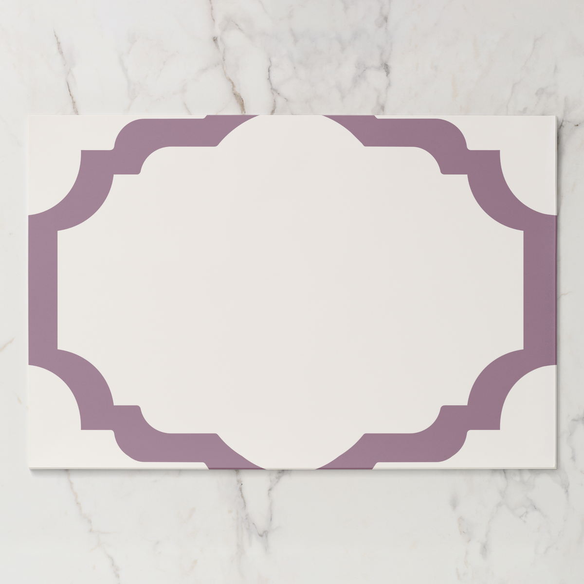 Les Classiques Mauve Scallop Paper Placemat