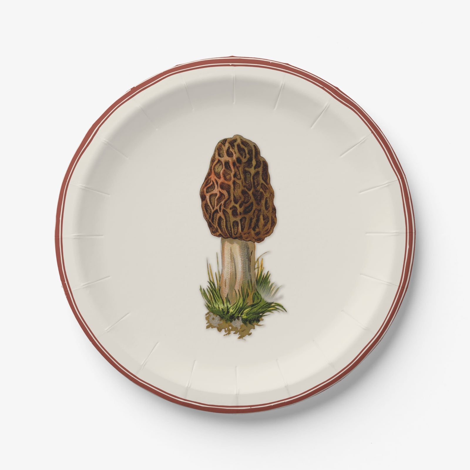 Morel paper plate