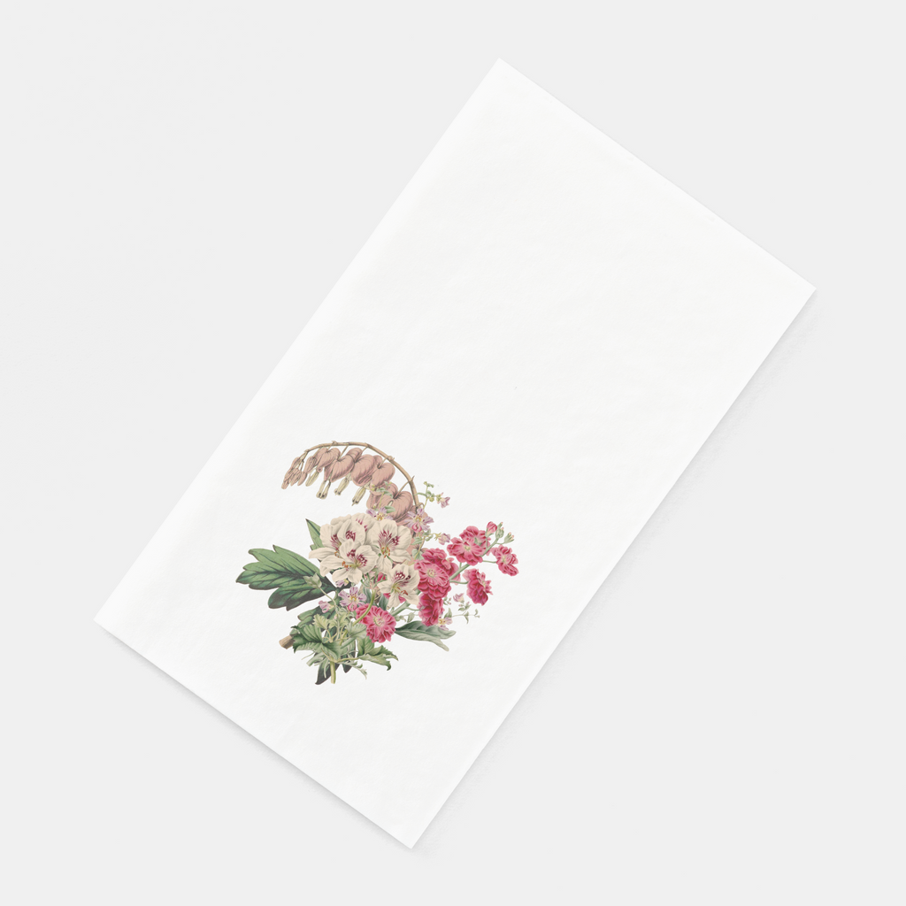 Les Fleurs Azalea guest towel