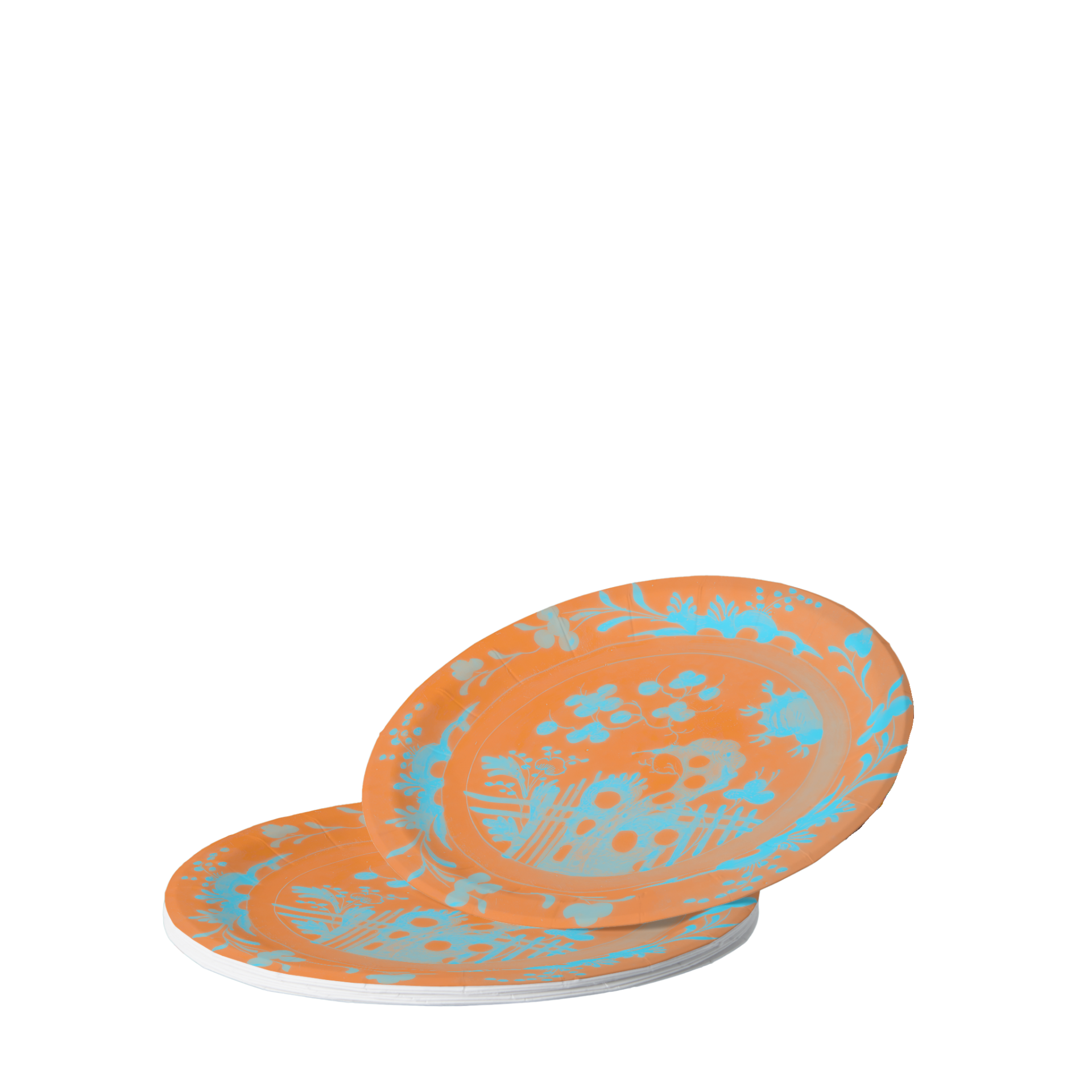 La Chinoiserie Orange chinoiserie garden paper tableware