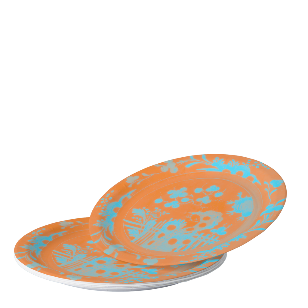 La Chinoiserie Orange chinoiserie garden paper tableware