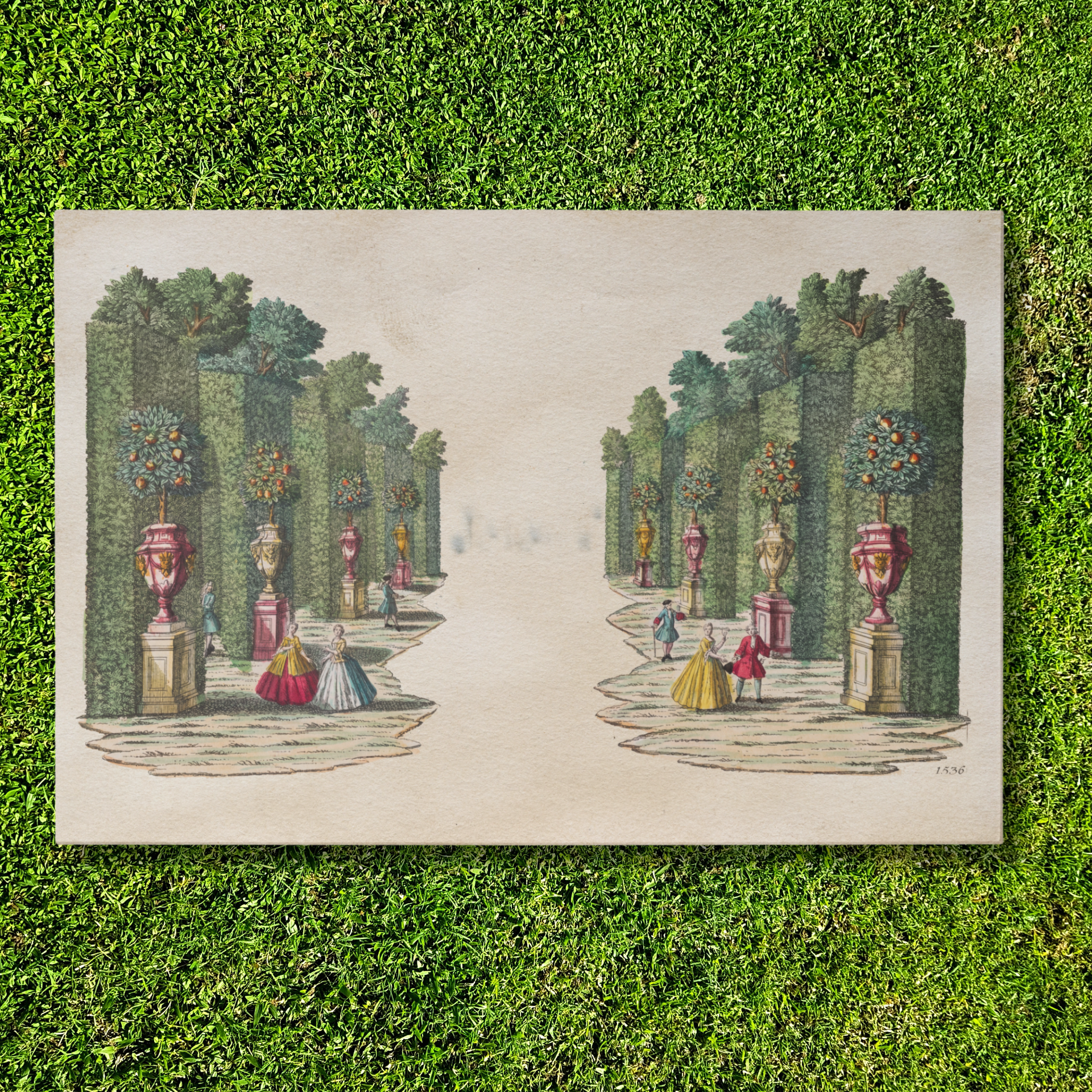 Tear Away Orange Grove Paper Party Placemat