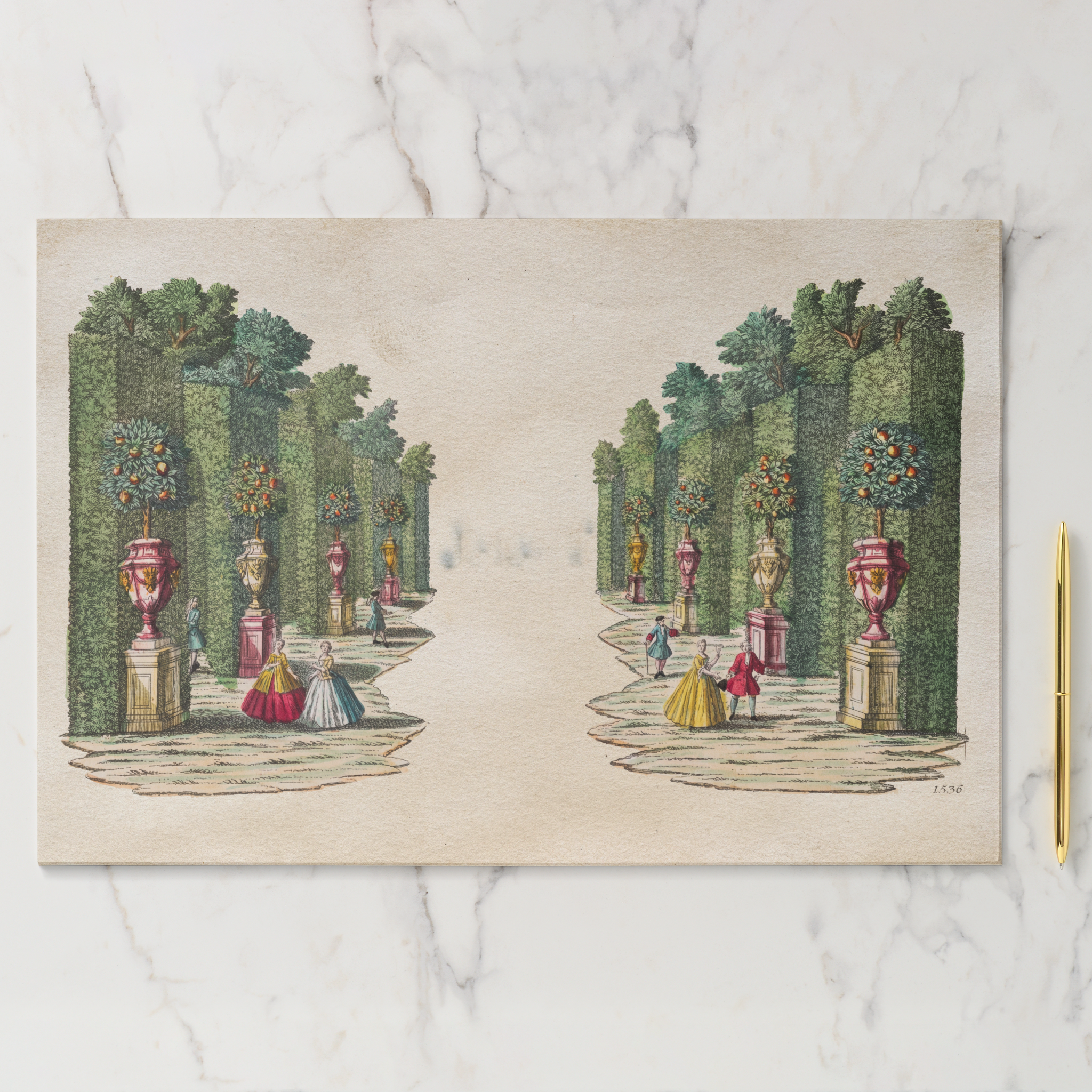 Tear Away Orange Grove Paper Party Placemat