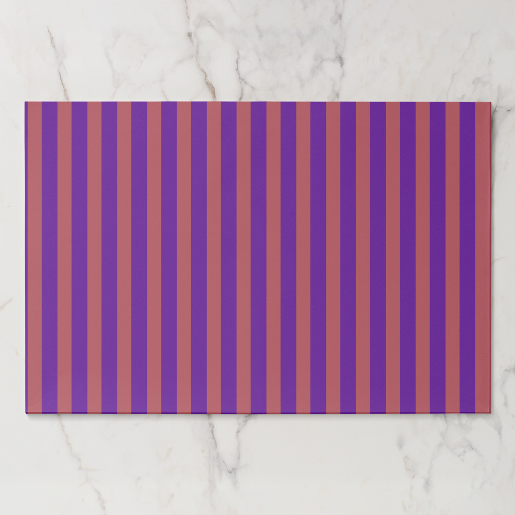 Tear Away Aubergine Paper Party Placemat